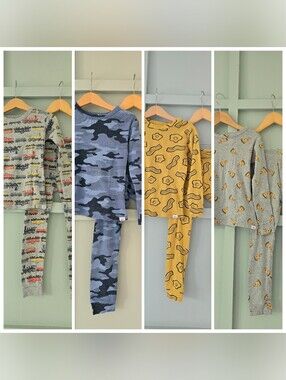 Pack Of 4 baby Gap 100% Organic Cotton Graphic PJ Set Boys